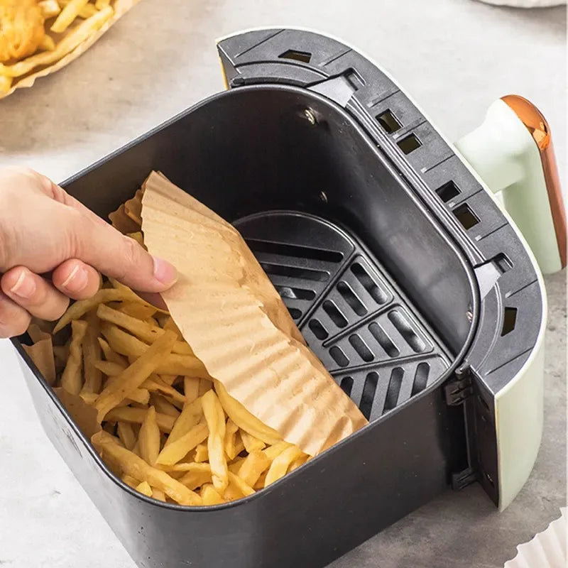 Forros de Papel Pergaminho para Air Fryer – Praticidade e Limpeza na Sua Cozinha! 🍲