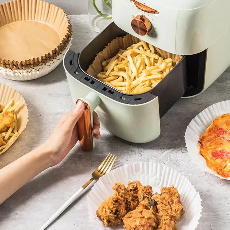 Forros de Papel Pergaminho para Air Fryer – Praticidade e Limpeza na Sua Cozinha! 🍲