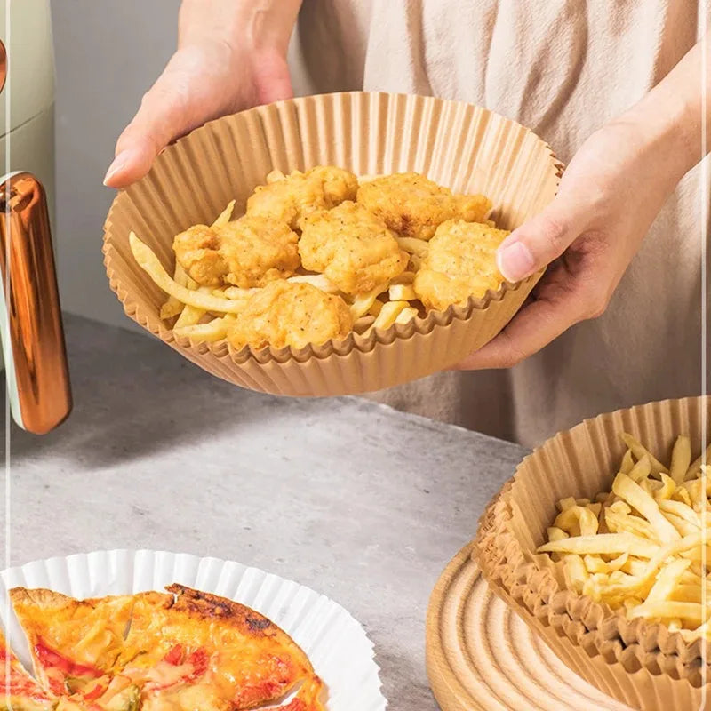 Forros de Papel Pergaminho para Air Fryer – Praticidade e Limpeza na Sua Cozinha! 🍲